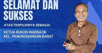 Ana Andriana (Bang Ari) Terpilih Sebagai Ketua RW 06 Kelurahan Panunggangan Barat